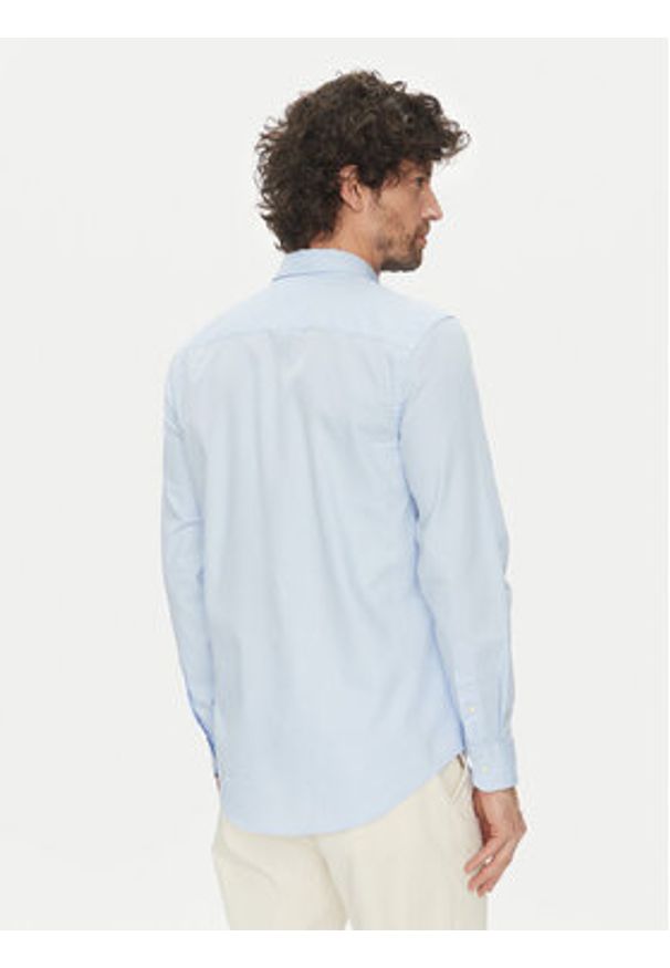 TOMMY HILFIGER - Tommy Hilfiger Koszula MW0MW38556 Błękitny Slim Fit. Kolor: niebieski. Materiał: bawełna