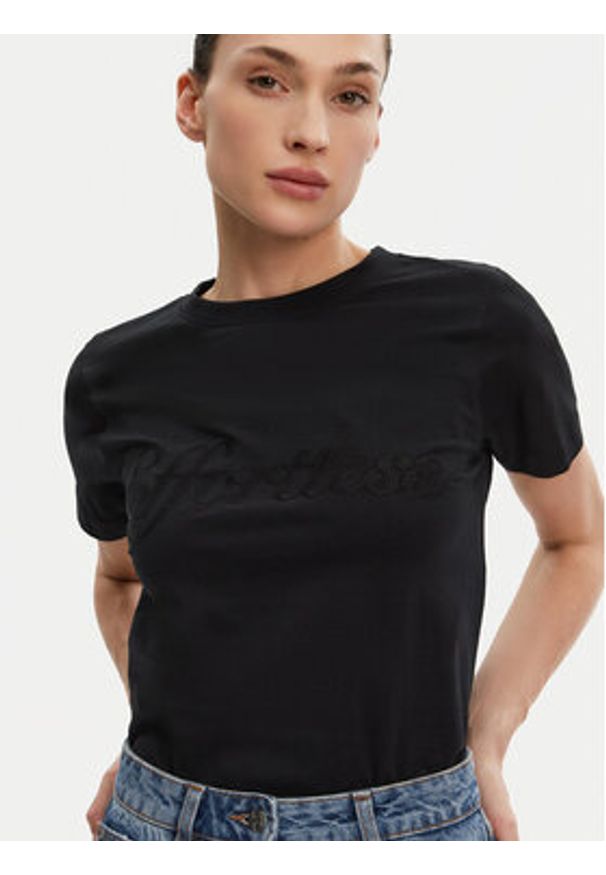 Silvian Heach T-Shirt GPP25110TS Czarny Regular Fit. Kolor: czarny. Materiał: bawełna