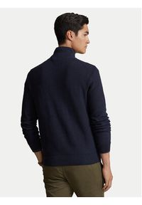 Polo Ralph Lauren Sweter 710932304001 Granatowy Regular Fit. Typ kołnierza: polo. Kolor: niebieski. Materiał: bawełna