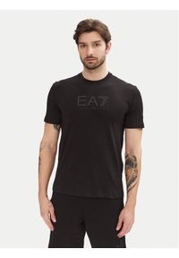 EA7 Emporio Armani T-Shirt 7M000224 AF10375 UC001 Czarny Regular Fit. Kolor: czarny. Materiał: bawełna
