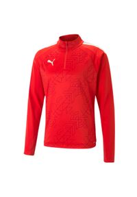 Sweatshirt 1/4 zip Puma teamLIGA Graphic. Kolor: czerwony. Materiał: poliester. Sport: piłka nożna #1