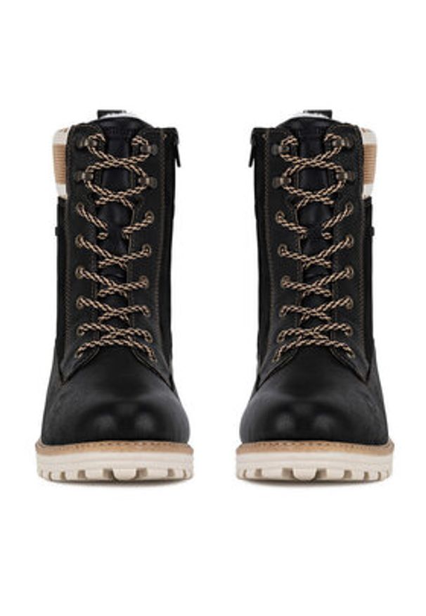 Remonte Trapery D0W77-03 Czarny. Kolor: czarny. Materiał: skóra