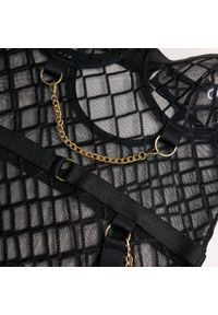 Intica - Body damskie z geometrycznym wzorem na ramiączkach Zoe. Kolor: czerwony. Materiał: materiał. Długość: krótkie. Wzór: geometria #5