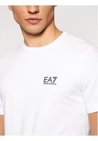 EA7 Emporio Armani T-Shirt 8NPT52 PJM5Z 1100 Biały Regular Fit. Kolor: biały. Materiał: bawełna