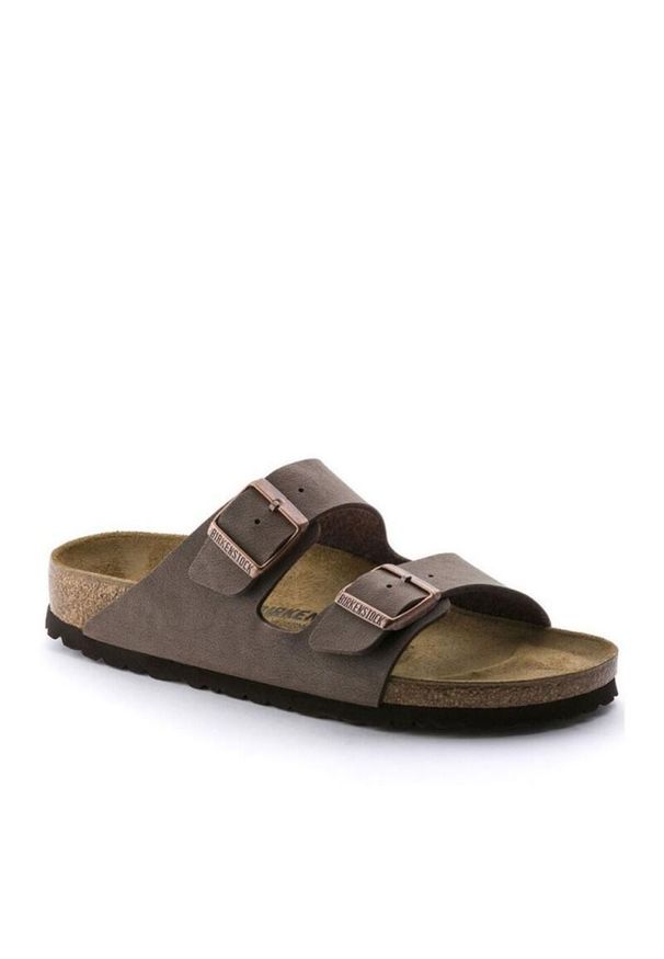 Kapcie Birkenstock Arizona Mocca Dorosłych. Kolor: brązowy. Materiał: skóra, materiał, syntetyk. Sezon: lato