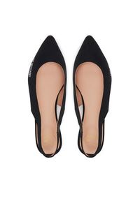 Love Moschino - LOVE MOSCHINO Baleriny JA11021G0MIM0000 Czarny. Kolor: czarny. Materiał: materiał