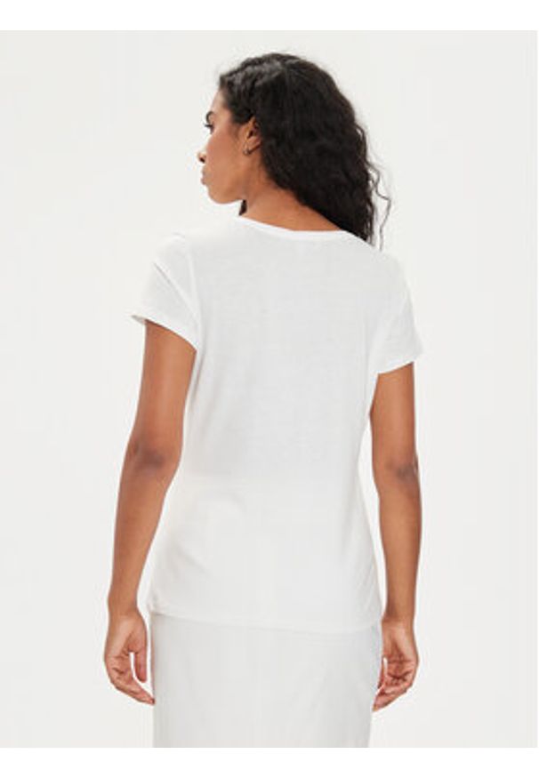 Morgan T-Shirt 241-DROD Écru Regular Fit. Materiał: bawełna