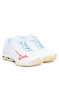 Mizuno Buty halowe Wave Voltage 2 V1GC2460 Pomarańczowy. Kolor: pomarańczowy. Materiał: skóra. Model: Mizuno Wave #6