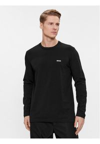 BOSS - Boss Longsleeve 50506365 Czarny Regular Fit. Kolor: czarny. Materiał: bawełna. Długość rękawa: długi rękaw