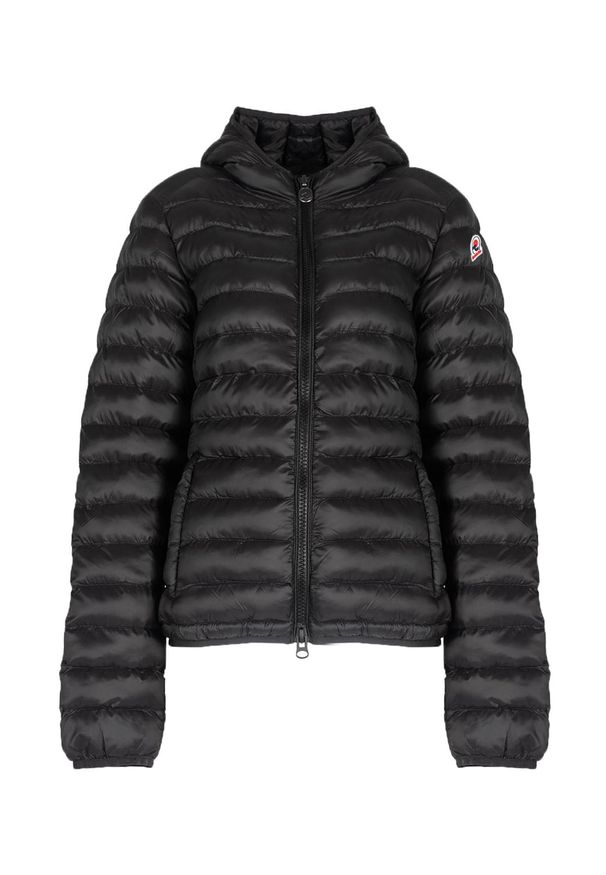Invicta Kurtka | 4431449 | Kobieta | Czarny. Okazja: na co dzień. Typ kołnierza: kaptur. Kolor: czarny. Materiał: poliamid. Wzór: aplikacja. Styl: casual