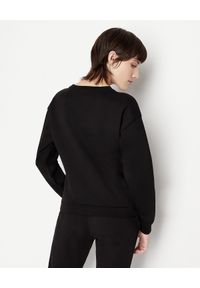 Armani Exchange - ARMANI EXCHANGE - Czarna bawełniana bluza z tygrysem. Kolor: czarny. Materiał: bawełna. Długość rękawa: długi rękaw. Długość: długie. Wzór: nadruk. Styl: klasyczny #4