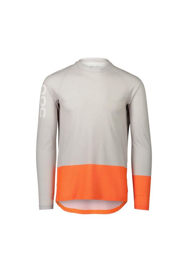Bluza rowerowa męska POC MTB Pure L/S Jersey. Kolor: żółty, szary, wielokolorowy, pomarańczowy. Materiał: jersey. Sport: kolarstwo