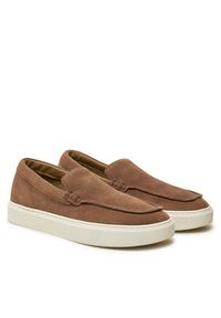 Calvin Klein Półbuty Moccasin Suede HM0HM01794 Brązowy. Kolor: brązowy. Materiał: skóra, zamsz