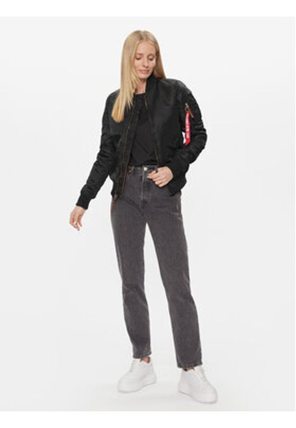 Alpha Industries Kurtka bomber MA-1 VF 59 133009 Czarny Regular Fit. Kolor: czarny. Materiał: syntetyk