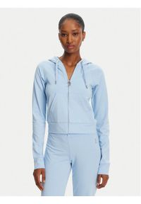 Juicy Couture Bluza Ola JCWAS125310 Błękitny Slim Fit. Kolor: niebieski. Materiał: bawełna