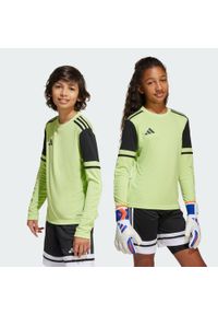 Adidas - Koszulka Squadra 25 Goalkeeper Long Sleeve Kids. Kolor: żółty, wielokolorowy, czarny, zielony. Materiał: materiał. Długość rękawa: długi rękaw. Sport: piłka nożna