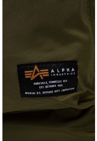 Alpha Industries torba kolor zielony. Kolor: zielony #5