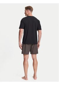 BOSS Piżama Easy 50545944 Czarny Regular Fit. Kolor: czarny. Materiał: bawełna #3