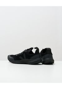 VEJA - Czarne sneakersy Runner VKnit Veja x Rick Owens. Kolor: czarny. Materiał: guma, materiał. Wzór: aplikacja #2