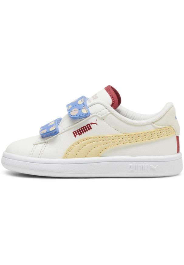 Buty Puma Smash 3.0 Summer Camp V Inf, Dzieci. Kolor: biały. Materiał: syntetyk, materiał. Sport: turystyka piesza