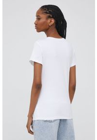 Answear Lab t-shirt damski kolor biały. Okazja: na co dzień. Kolor: biały. Materiał: dzianina. Wzór: gładki. Styl: wakacyjny #2