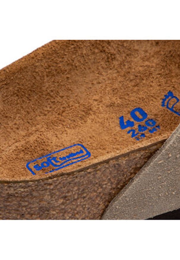 Birkenstock Klapki Arizona Bs 0951301 Szary. Kolor: szary. Materiał: skóra, zamsz