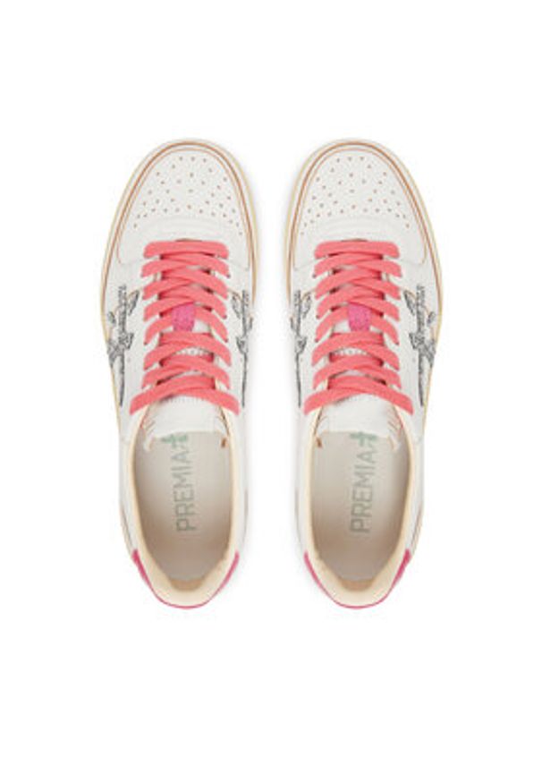 Premiata Sneakersy Clayd Var 8168 Biały. Kolor: biały. Materiał: skóra