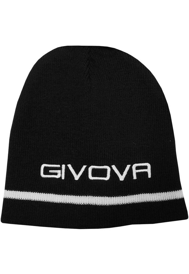 Givova - Czapka Z Haftowanym Logo Zuccotto. Kolor: czarny. Wzór: haft