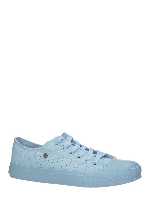 Big-Star - Niebieskie trampki sznurowane big star dd274835. Kolor: niebieski