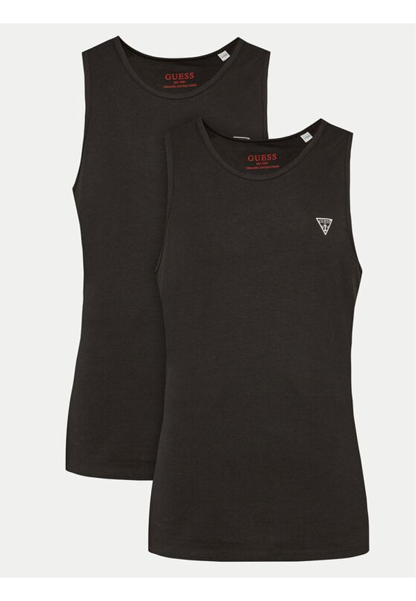 Guess Komplet tank topów U97G15 KCD31 Czarny Regular Fit. Kolor: czarny. Materiał: bawełna