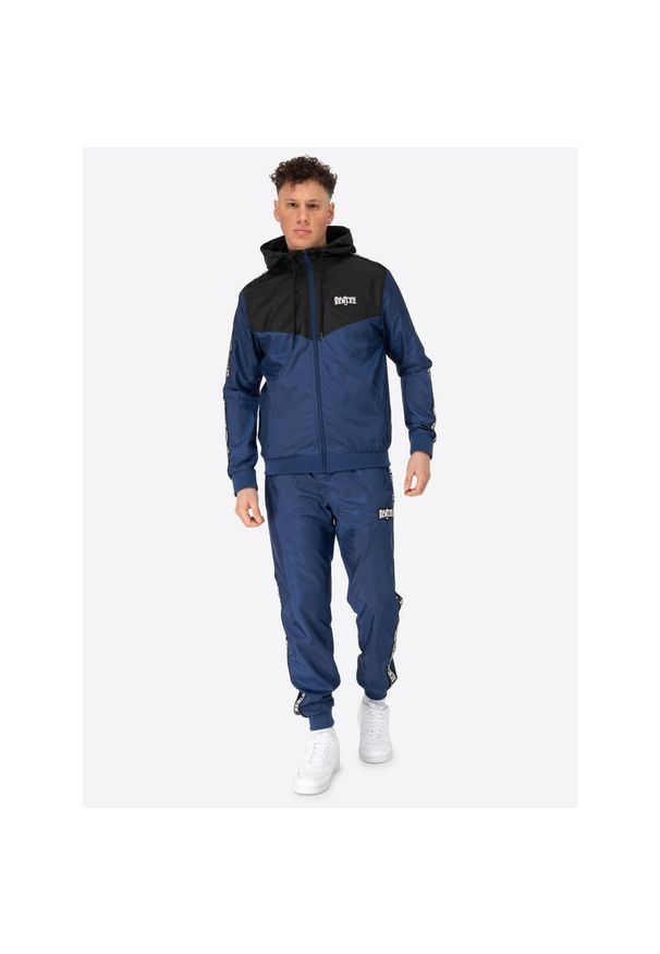 Dres z kapturem Benlee Manteo. Kolor: niebieski, wielokolorowy, czarny. Materiał: dresówka