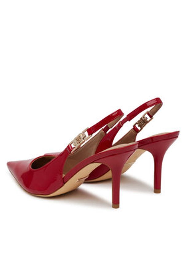 Guess Sandały FLTNS5 PAF05 Czerwony. Kolor: czerwony. Materiał: skóra, lakier