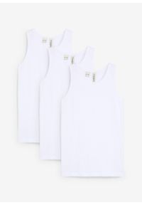 bonprix - Podkoszulka z miękką bawełną organiczną (3 szt.). Kolor: biały. Materiał: bawełna #1