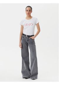 Liu Jo Beachwear T-Shirt VA5154 JS003 Biały Regular Fit. Kolor: biały. Materiał: bawełna #5