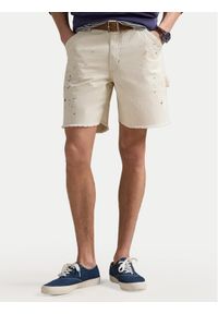 Polo Ralph Lauren Szorty materiałowe 710963172001 Biały Relaxed Fit. Kolor: biały. Materiał: bawełna