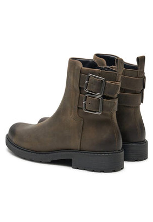 Clarks Botki Orinoco 2 Bay 26178857 Brązowy. Kolor: brązowy. Materiał: skóra