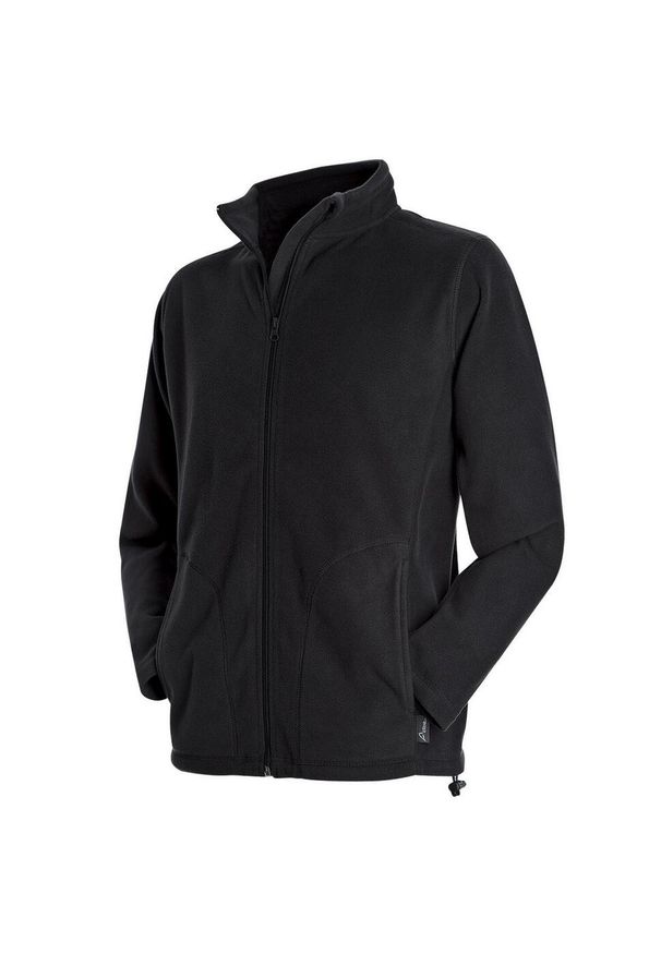 Stedman - Męska Zwykła Bluza Polarowa. Kolor: czarny. Materiał: polar. Sezon: zima. Styl: sportowy