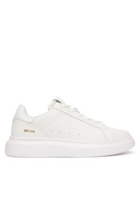 Just Cavalli Sneakersy 79QA3SBG ZPB65 Biały. Kolor: biały. Materiał: skóra