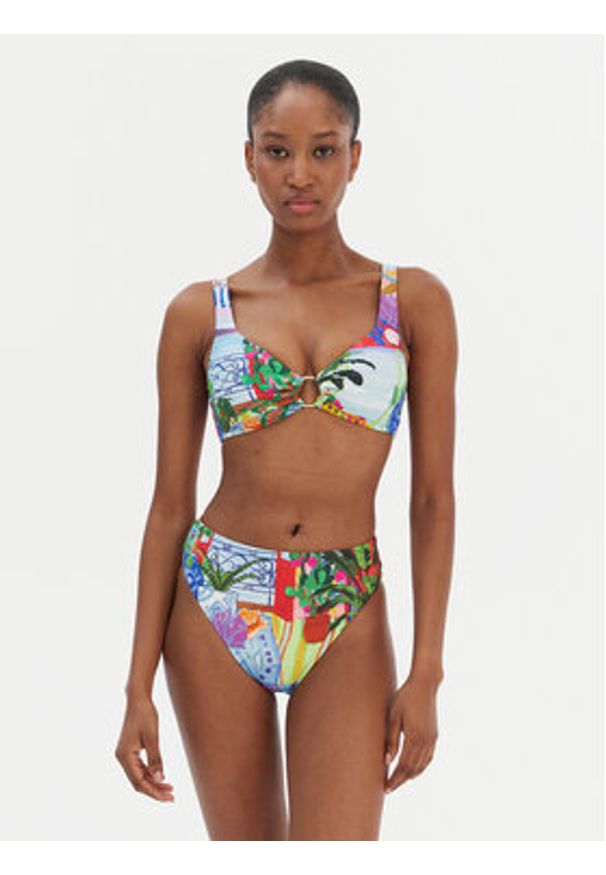 Seafolly Góra od bikini La Boca 31556MF286 Kolorowy. Materiał: syntetyk. Wzór: kolorowy