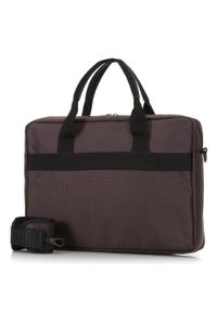 Wittchen - Męska torba na laptopa 15,6” klasyczna brązowo-czarna. Kolor: brązowy, wielokolorowy, czarny. Materiał: poliester. Styl: klasyczny #4
