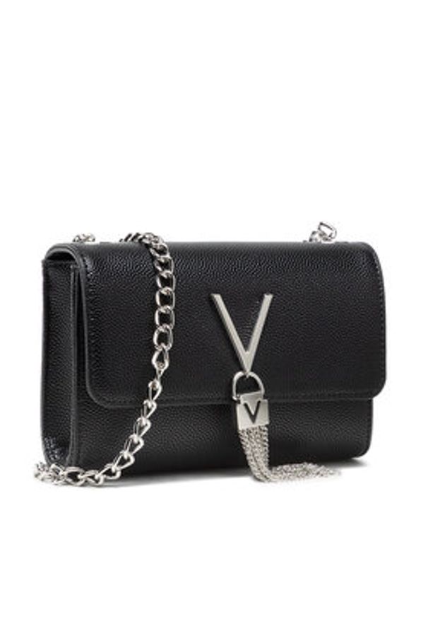 VALENTINO - Valentino Torebka Divina VBS1R403G Czarny. Kolor: czarny. Materiał: skórzane