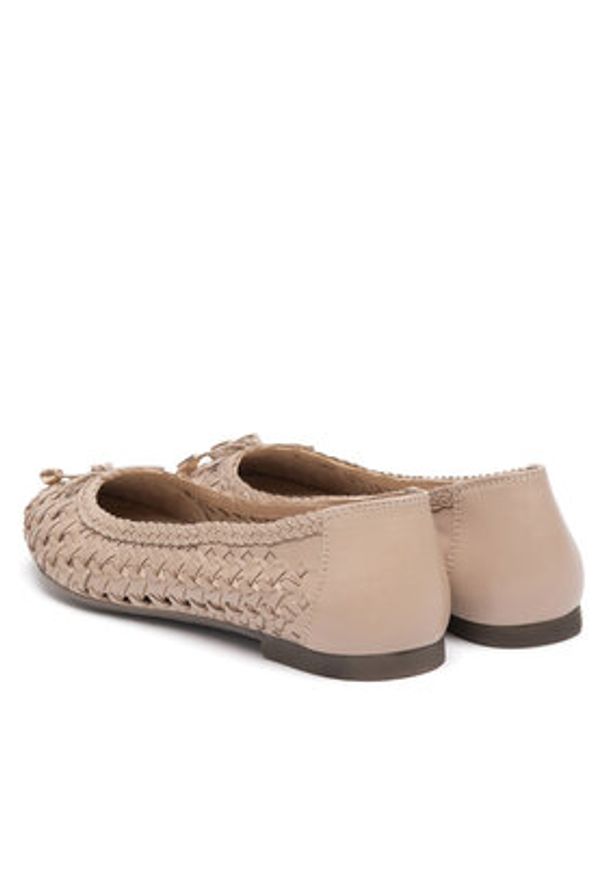 Lasocki Baleriny CEO-WI45-550-01 Beżowy. Kolor: beżowy. Materiał: skóra