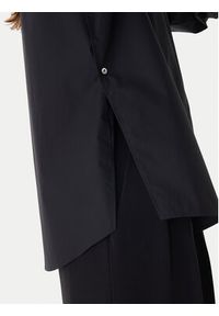 Karl Lagerfeld - KARL LAGERFELD Koszula B1W11012 Czarny Regular Fit. Typ kołnierza: dekolt w karo. Kolor: czarny. Materiał: bawełna #3