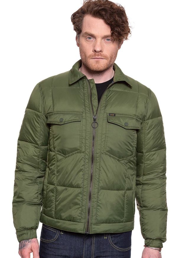 Lee - KURTKA MĘSKA LEE LT CHETOPA PUFFER OLIVE GREEN L86MSZNX 112122719