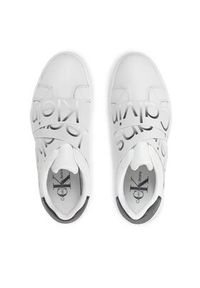 Calvin Klein Jeans Sneakersy Classic Cupsole Elast Lth YW0YW01443 Biały. Kolor: biały. Materiał: skóra #6