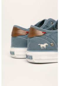 Mustang - Tenisówki. Nosek buta: okrągły. Kolor: niebieski. Materiał: guma #2