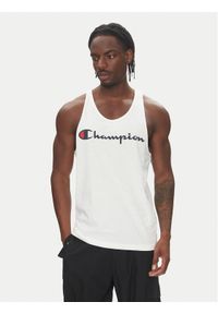 Champion Tank top 220780 Biały Standard Fit. Kolor: biały. Materiał: bawełna