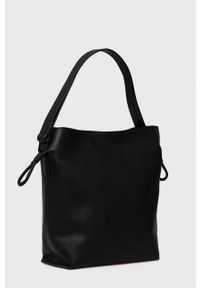 Marc O'Polo torebka skórzana kolor czarny. Kolor: czarny. Materiał: skórzane. Rodzaj torebki: na ramię #3