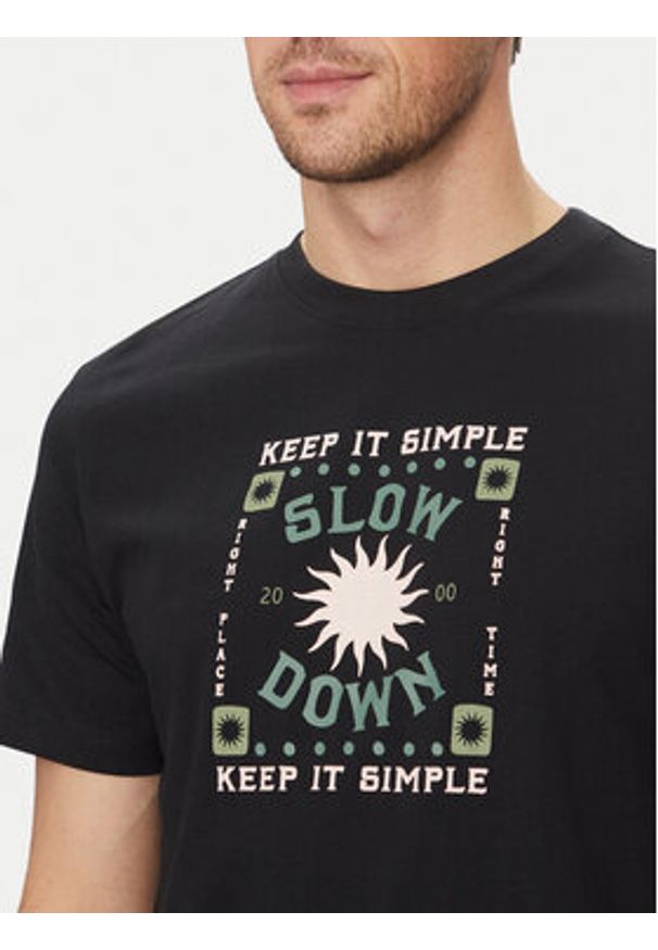 Blend T-Shirt 20718311 Czarny Regular Fit. Kolor: czarny. Materiał: bawełna