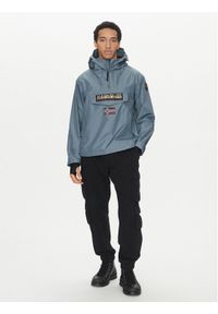 Napapijri Kurtka anorak Rainforest Next Sum NP0A4ILW Niebieski Loose Fit. Kolor: niebieski. Materiał: syntetyk #1